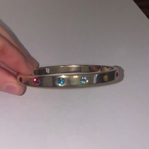 Rhinestone gold bracelet